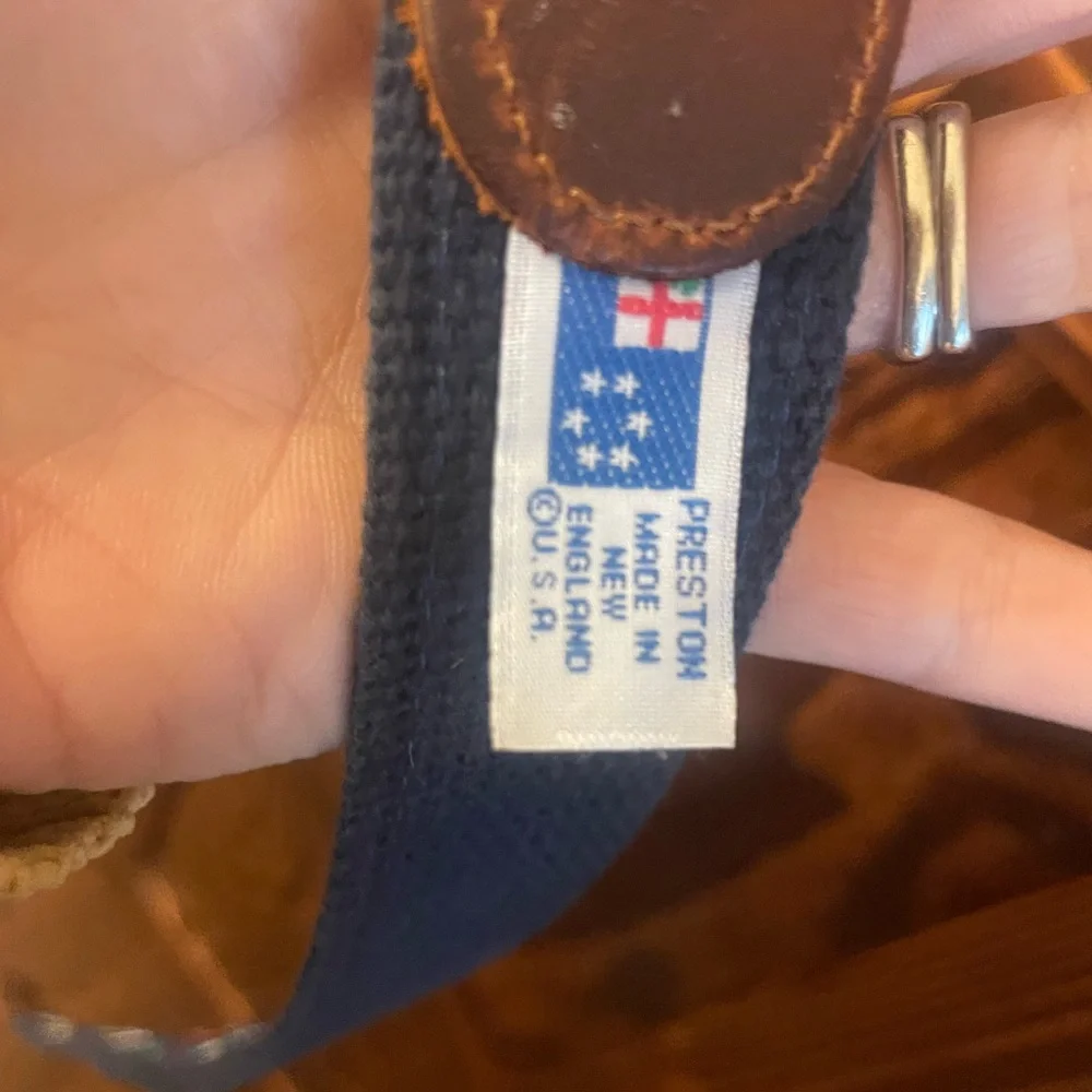 Preston nautical print belt
